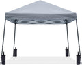 ABCCANOPY Stable Pop up Outdoor Canopy Tent 10 x 10 ft Base / 8 x 8 ft Top, Gray