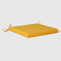 WestinTrends Solace Outdoor Patio Kitchen Dining Chair Square Seat Cushions Set of 4, 19 x 17, Yellow