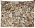 Loccor Retro Stone Wall Tapestry Rustic Brown Rock Stone Wall Texture Wall Hanging Tapestry Brick Tapestry for Home Bedroom Decor 92''x70'' - size: 70" x 92"