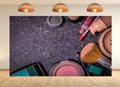 10x8ft Makeup Cosmetics Flat Lay Backdrop Beauty Fashion Scene Photo Background Tapestry for Makeup Party Beauty Event Photography Home Decorations Studio Props - size: 10X8ft