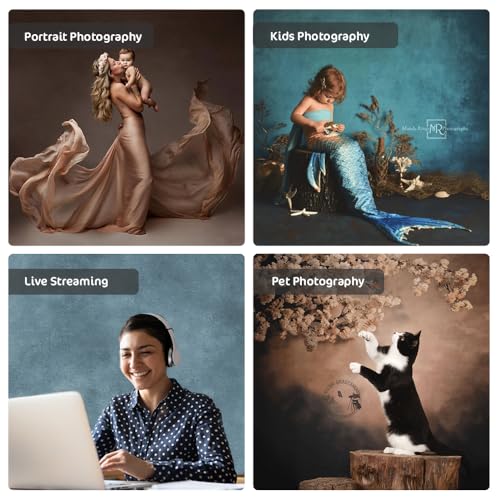 Kate 8x8ft Gray Abstract Photography Backdrop Grey Portrait Textures Photo Background Old Master Grey Backdrops - color: Grey, size: 8x8ft