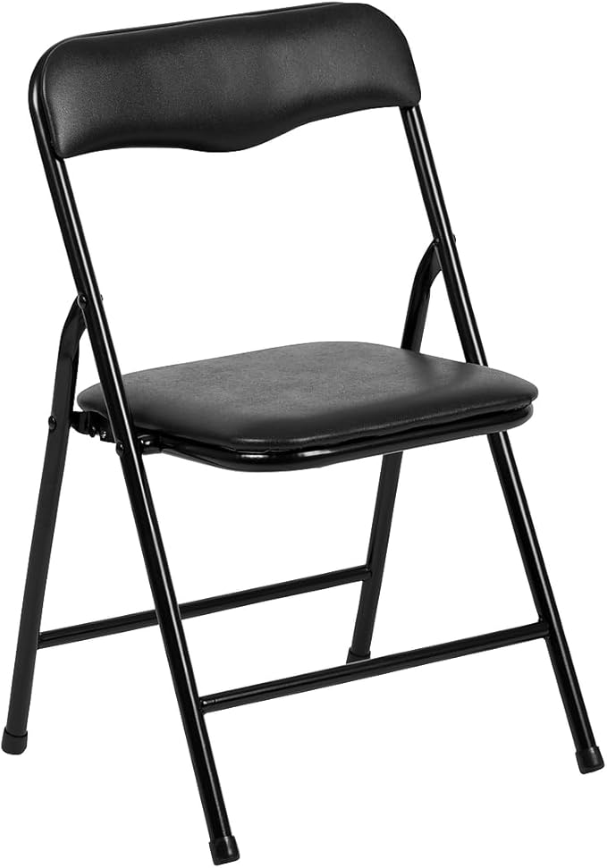 Flash Furniture Mindy Kids 5-Piece Folding Table and Chairs Set for Daycare and Classrooms, Children's Activity Table and Chairs Set, Black