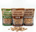Smoking Wood Chips Variety Pack, 3 Flavors (Oak, Hickory, Apple), 2 lbs × 3 — All-Natural BBQ Smoking Chips for Smoker Box, Electric Smokers, Pellet & Charcoal Grills