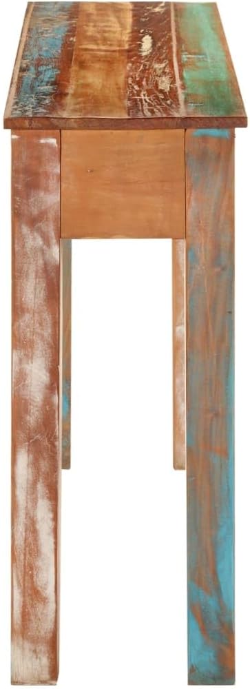 Console Table 43.3"x11.8"x29.5" Solid Wood Reclaimed End Table NightstandsSofa
