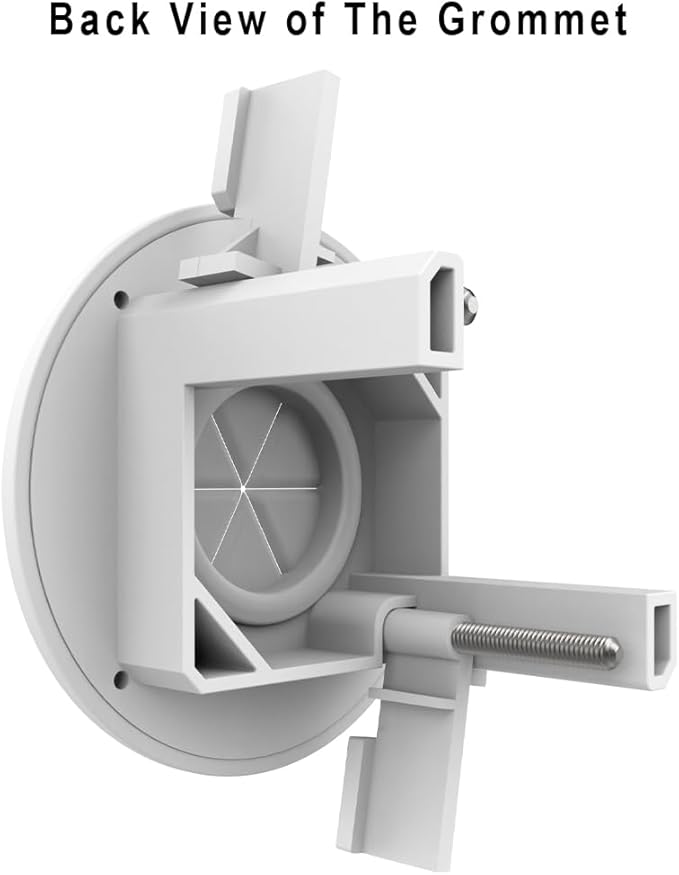 TV Cord Hider for Mounted TV Cables, Built-in Low Voltage Mounting Bracket, Wire Hider in Wall Cable Management Kit - Includes Hole Saw for Easy Installation - White, Pack of 6