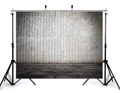 12x10ft Textured Concrete Wall Backdrop Neutral Gray Tone Photography Background for Urban Themed Party and Home Wall Tapestry Decorations Banner Photo Booth Props - size: 12x10ft