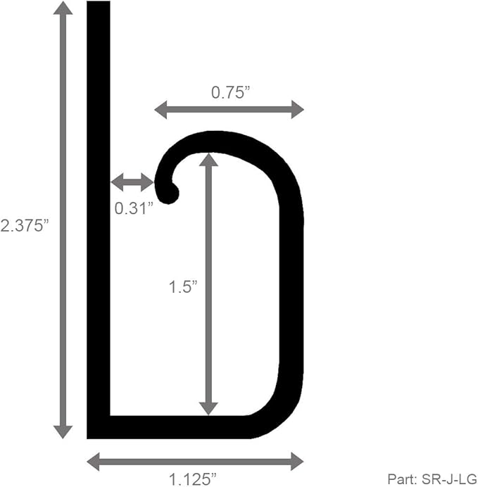 Electriduct Large J Channel Cable Raceway Self Adhesive Desk Cord Organizer and Wire Manager for Computer, Gaming and Entertainment Centers Kit - Black - (4) x 12" Piece Kit - 6 Pack