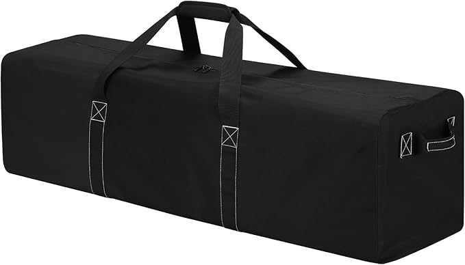 48 Inch Duffle Bag for Travel Camping - 165L Extra Large Heavy Duty Duffel Bag, Sport Equipment Storage Bag with 2 Sides Handles-Black