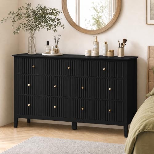 RoyalCraft 7 Drawer Dresser for Bedroom, 53" Wide, Wooden Chest of Drawers