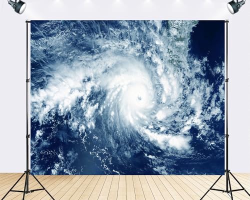 Trykid 6x4ft Powerful Typhoon Backdrop Open Ocean Storm Photography Background Educational Display Party Decoration Tapestry Photo Booth Prop Fabric - size: 6x4ft