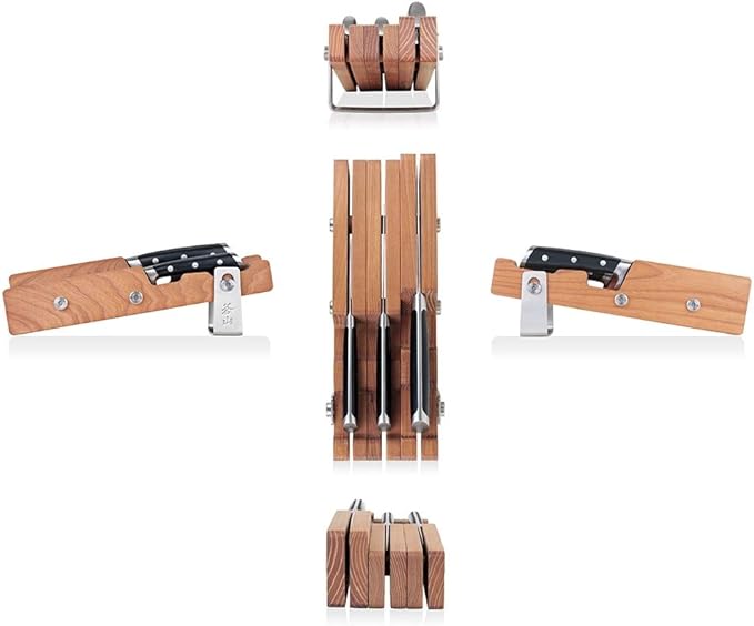 Cangshan S Series 61864 German Steel Forged 4-Piece Starter Knife Block Set