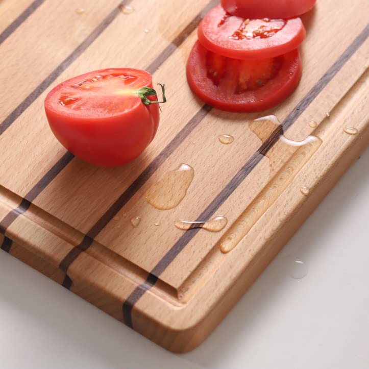 Premium Solid Wood Cutting Board for Steak & Pizza - 13"x9"x0.8" Chopping Block for Kitchen & Restaurant, Perfect for Meat Preparation and Serving
