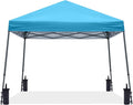 ABCCANOPY Stable Pop up Outdoor Canopy Tent 10 x 10 ft Base / 8 x 8 ft Top, Sky Blue