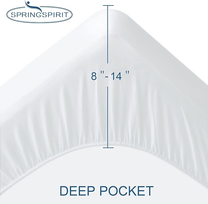 Full Size Mattress Protector Waterproof Mattress Topper Pad Cover Fitted Bed Sheets Full up -14'' Terry Super Soft & Breathable & Noiseless Mattress Protector Machine Washable