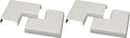 Wiremold Plastic Nonmetallic Raceway, Extending Power, On-Wall Flat Elbow, Ivory, NM6 (Pack of 2)