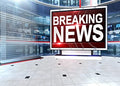 BELECO Fabric News Broadcast Backdrop - 15x10ft TV Backdrop for Breaking News, Broadcasting, Conference, Journalism - size: 15x10FT
