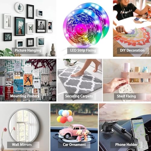 Double Sided Tape Heavy Duty, 3/4in×10ft Picture Hanging Strips for Posters, Removable Waterproof No Wall Damage Foam Tape, Adhesive Mounting Tape for Paint Wall - size: 3/4in×10ft