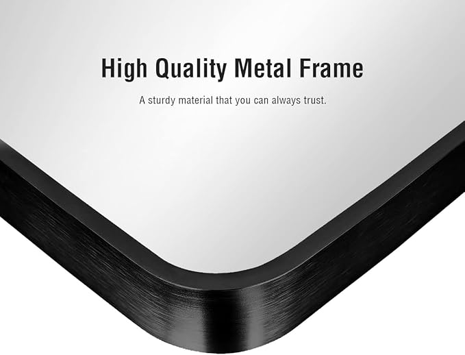 ITSRG Floor Mirror, Full Length Mirror with Stand, Arched Wall Mirror, 27"x71", Black Floor Mirror Freestanding, Wall Mounted for Bedroom Living Room, Black