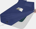 Queen Sheet Sets Air Mattress Sheets - 16 to 24 inch (Navy Blue, Queen)