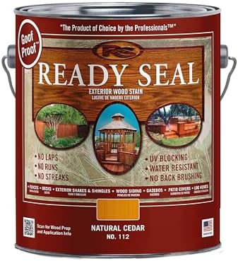 Ready Seal 112 Stain and Sealer, Natural Cedar, 1 gal, Can