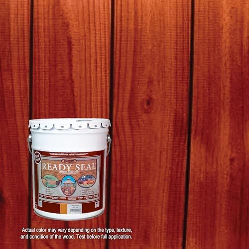 Ready Seal Exterior Wood Stain & Sealer, Redwood, 5 Gallon