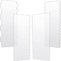 JOERSH Acrylic Cake Scrapers, 4Pcs