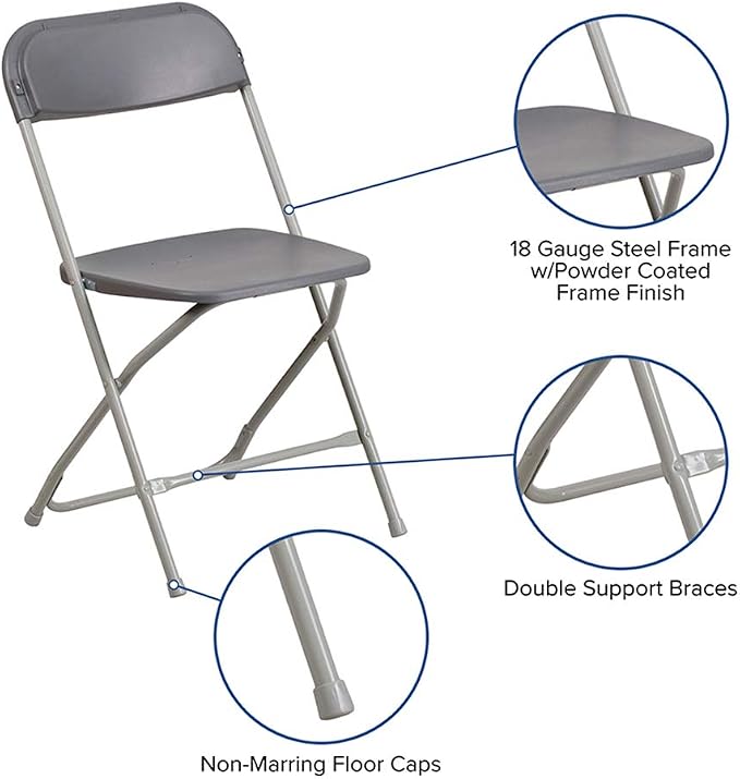 Flash Furniture Hercules Series Plastic Folding Chairs
