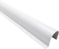 Electriduct 4" Plastic Flanged Wire Guard Cable Raceway - 45 Inch Stick - White