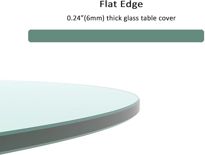 14" Round Tempered Glass Table Top