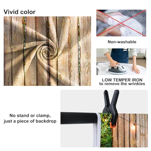 10x6.5ft Wedding Backdrop for Party Grassland Wood Decorations Fairylight Graden Wedding Outdoor Photography Background Engagement Photo Booth Birthday Baby Shower Graduation Video Shoot - size: 10x6.5ft