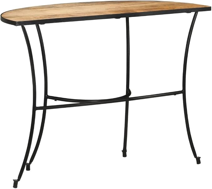 Solid Wood Side Table, Natural Finish Mango Accent Table, Nightstand