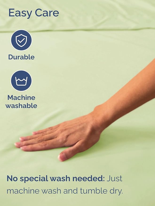 Extra Deep Split King Fitted Sheet - Hotel Luxury Single Fitted Sheet Only - Easily Fits 18 to 24 inch Mattress - Ultra Soft, Wrinkle Free w/Extra Deep Pockets - Breathable & Comfy - Light Sage Green