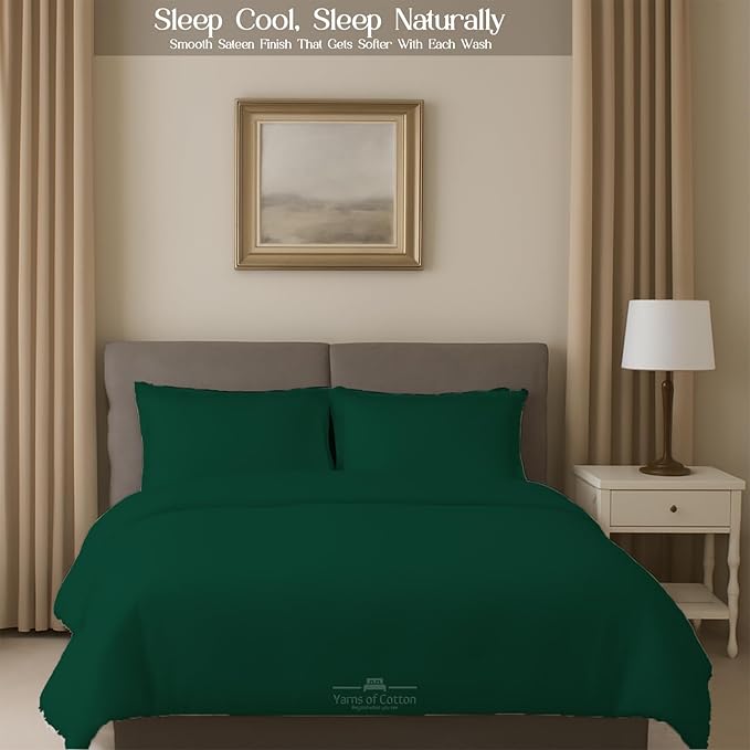 Sleeper Sofa 4 Piece Bed Sheet Set Premium Quality 100% Cotton 500 Thread Count, Smooth & Super Soft Sateen Weave, Extra Soft Bed Sheets, Wrinkle Free, 4 Inch Deep Pocket (Full, Olive)