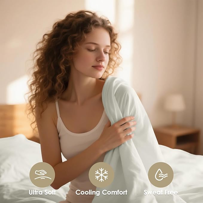 Twin XL Sheets Set - 3 Piece Silky Ultra Soft Breathable Bed Sheet Set, 16" Deep Pocket for Mattress,Hotel Luxury Clearance Twin Size Sheet Sets & Wrinkle Free,Easy Care Cooling Bedding Sheets, Ivory