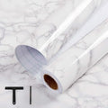 practicalWs White/Grey Marble Contact Paper 23.6" x 118", Marble Wallpaper Peel