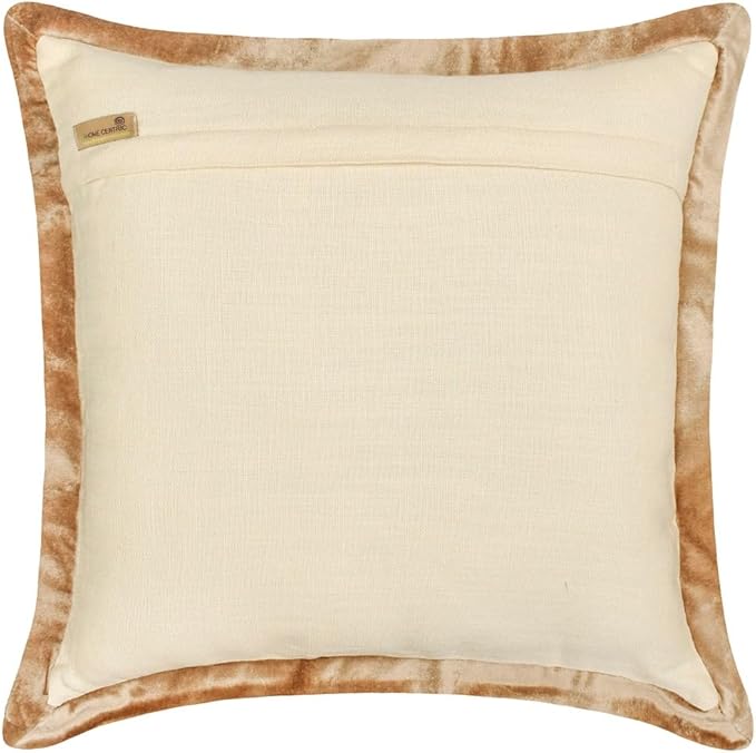 The HomeCentric King/Queen/Twin Beige Decorative CA King 86"x18" Bed Runner Without Pillow Cover, Damask Bed Scarf on Velvet Fabric - Emmeline