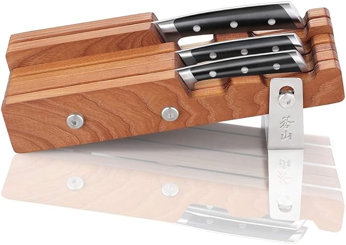 Cangshan S Series 61864 German Steel Forged 4-Piece Starter Knife Block Set