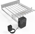 onlyfire Stainless Steel Electric Skewer Turner Rotated Shish Kabob Set