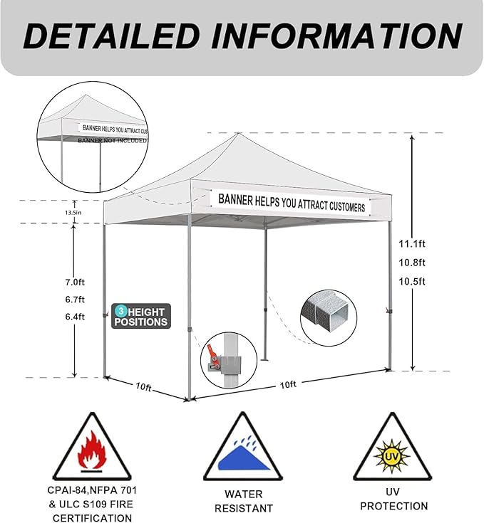 Eurmax USA 10x10ft Pop Up Canopy,Commercial Instant Tent for Outdoor Events,Patented No-Tip Rolling Storage Bag with 4 Sandbags,UV & Water Resistant,Heavy Duty Portable Shelter Gazebo,Kelly Green