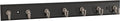 Franklin Brass Key Tidy (1-Pack) Matte Black Key Holder 14' Wall Mount Small Item Rack 7 Hooks for Wall, Hallway, Entry Keychain Rail Organizer B46712K-218-R