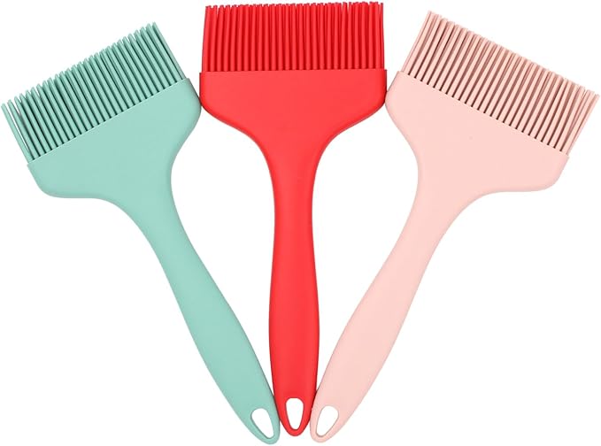 WARMBUY Silicone Pastry Brushes Basting Brushes for Baking and Cooking, 3 Pack