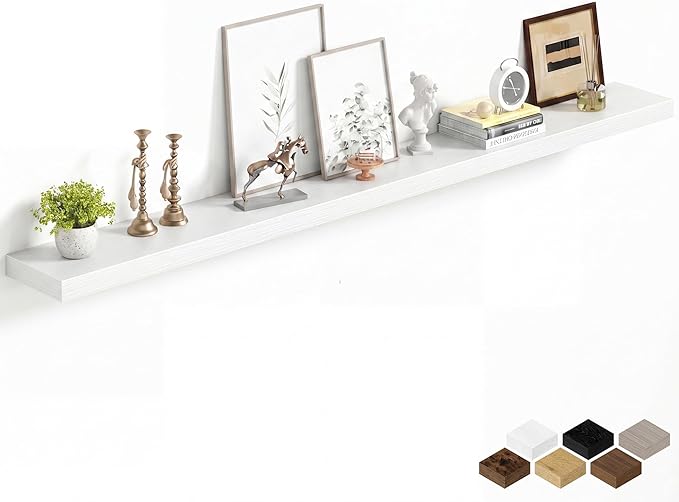 Fun Memories 67Inch Long Floating Shelves, 8 Inch Deep Shelves