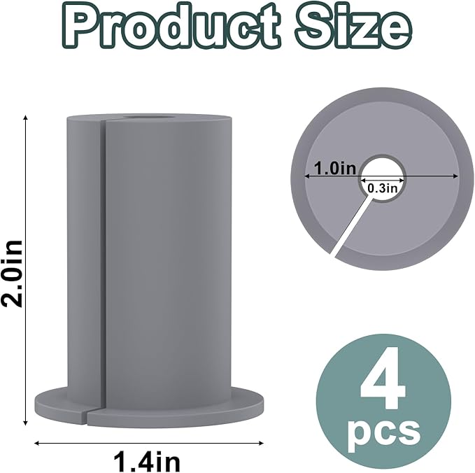 Mity rain 4PCS Wall Grommets for Starlink Cable, Accessories Compatible with Starlink Mount for Streaming Organizing Protecting Cords, Feed-Through Bushings for 1 inch Hole Routing Kit