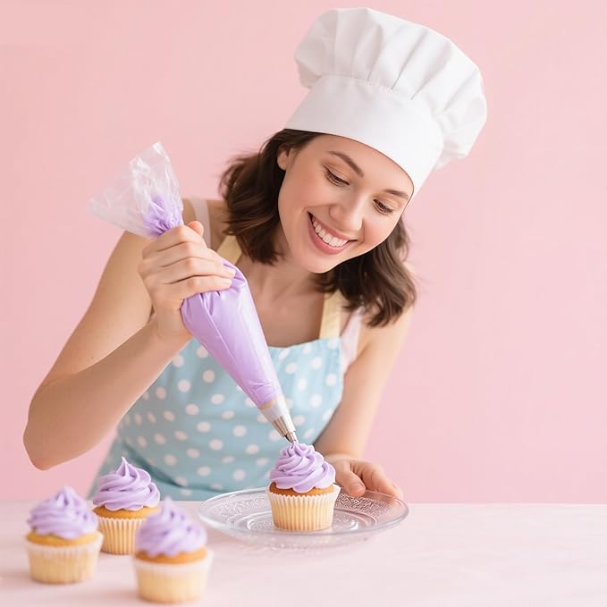 Karebeen Piping Bags and Tips Set, Pastry Bag Cakes Decorating Supplies Kit