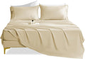 Silky Soft Twin XL Sheet Set - Luxury 3 Piece Breathable Cooling Microfiber Sheets, 16" Deep Pocket Easy Care Wrinkle Free Bedding Sheet and Pillowcase Set, Beige
