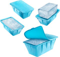 Extra Large Ice Block Mold For Ice Bath, Large Ice Mold for Freezer with Lids - Reusable, Silicone Ice Bath Accessories, Cold Plunge Giant, Ice Blocks for Chiller & Cold Therapy