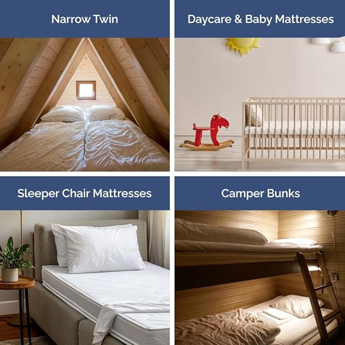 Cot Sheet Set 30” x 75” – 4 Piece Cot Size Narrow Twin Mattress Sheets – Ideal for Camper Bunk, RVs, Bunks, Day Care & Camping - Fits 6” to 10” Mattress, Ultra-Soft, Breathable & Cooling - Navy Blue
