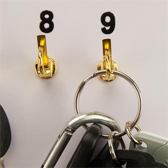 MICRO TEC Masonite Key Holder Wall Mount with 38 Spring Lock Hooks, 16" x 23-1/2" Heavy Duty Wall Mounted Key Organizer Board for Dealership, Office, Garage & Fleet Key Management - Pack of 1