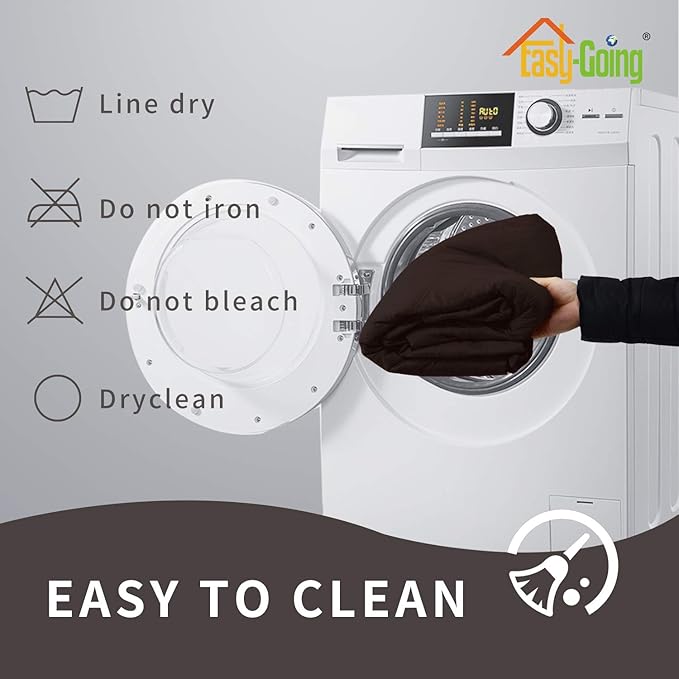 Easy-Going Sofa Slipcover Waterproof Oversized Recliner Chair Cover Non-Slip Fabric Couch Cover for Living Room Washable Furniture Protector for Pets Kids Children (Oversized Recliner, Chocolate)