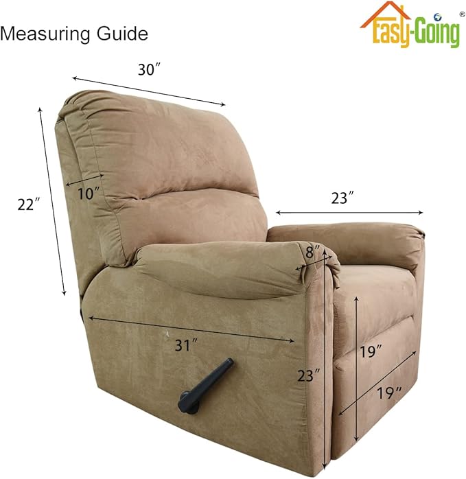 Easy-Going Recliner Sofa Slipcover Reversible Sofa Cover Water Resistant Couch Cover Furniture Protector with Elastic Straps for Pets Kids Children Dog Cat (Recliner, Gray/Light Gray)